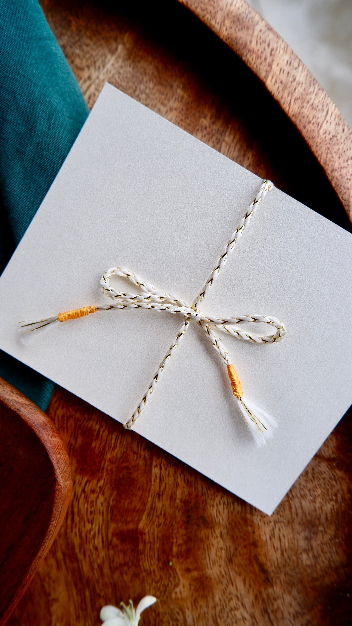 White & Gold Harmony Zardozi Rakhi