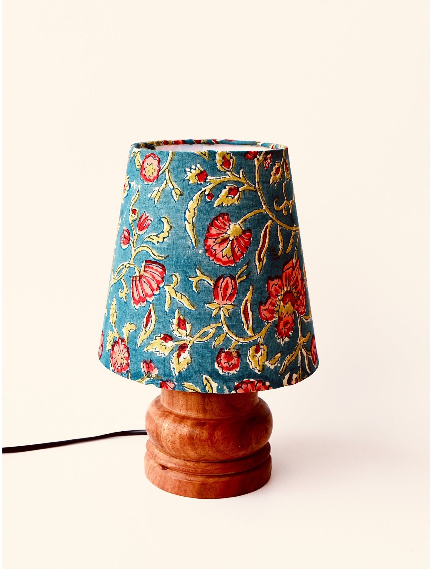 MINI TABLE LAMP BLUE ALEKHAN PRINT