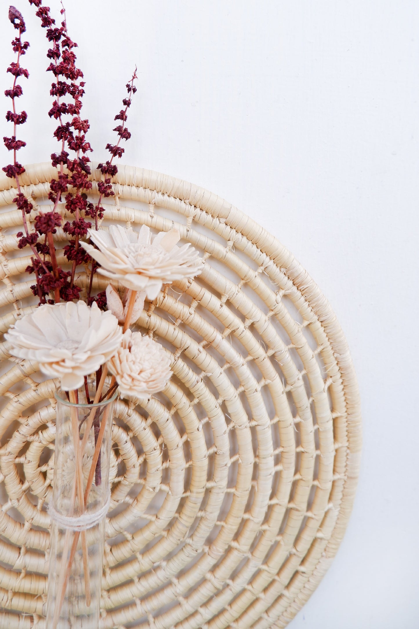 MOONJ SPIRAL JALI WALL DECOR - Natural