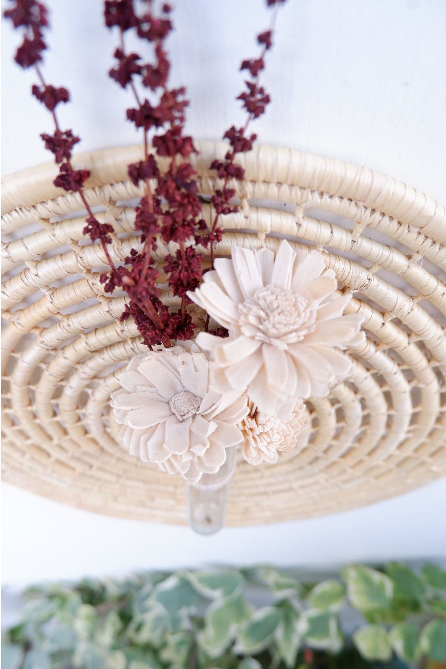 MOONJ SPIRAL JALI WALL DECOR - Natural