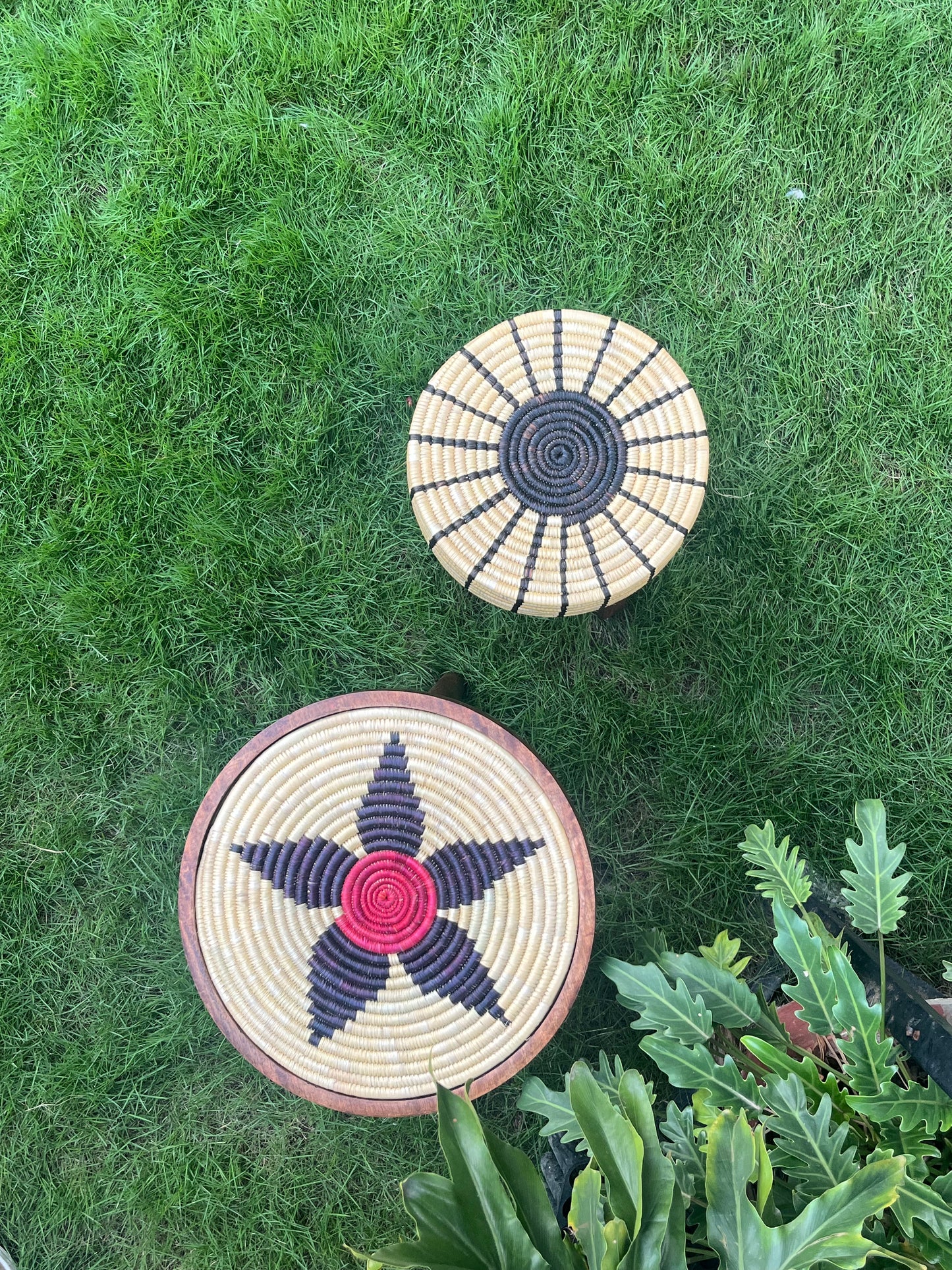 Arthat Moonj Grass - Mango Wood Table - Earthen Blossom